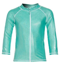 Girls' Sea Sparkle UPF 50+ Zip Front Swim Jacket (Baby, Toddler, Little Kid)