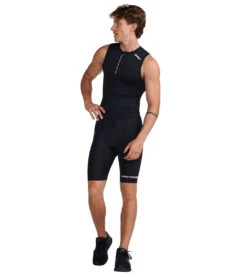 2XU Men's Aero Tri Singlet 9 2XU Men's Aero Tri Singlet -Swimming Shops 7412055965864 blackwhite 4a