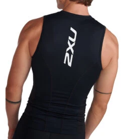 2XU Men's Aero Tri Singlet 11 2XU Men's Aero Tri Singlet -Swimming Shops 7412055965864 blackwhite 6a