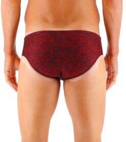 TYR Men's Lapped Racer Brief Swimsuit -Swimming Shops 7415983374504 red 3a
