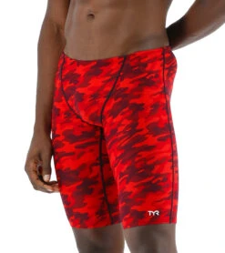 TYR Men's Camo Jammer Swimsuit -Swimming Shops 7415994024104 redcamo 4a