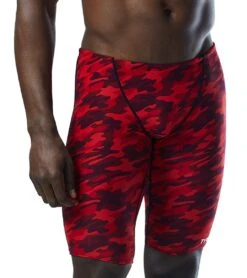 TYR Men's Camo Jammer Swimsuit -Swimming Shops 7415994024104 redcamo 5a