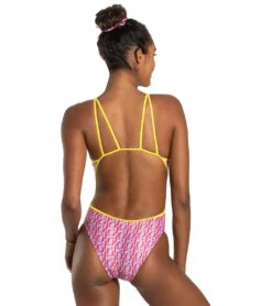 Sporti X Alex & Gretchen Walsh XOXO Tracy Double Strap One Piece Swimsuit -Swimming Shops 7424673677480 pink 7a