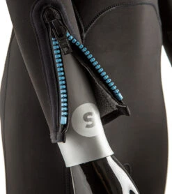 Women's 5mm Space Back Zip Fullsuit Wetsuit -Swimming Shops 7429463703720 black 7a