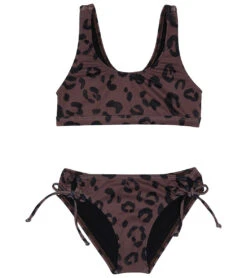 Splendid Girls' Kitty Bralette Two Piece Bikini Set (Big Kid)