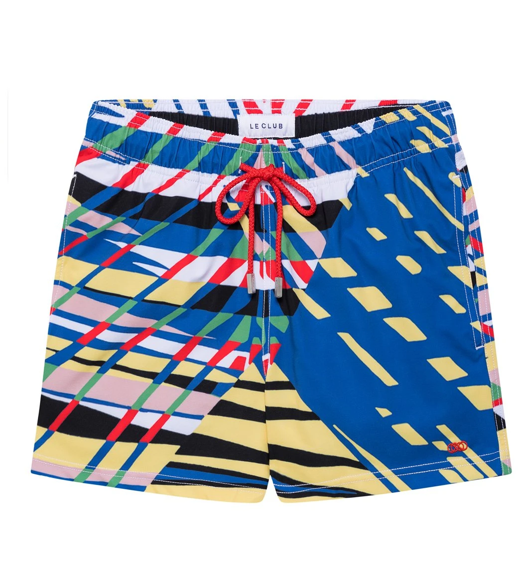 Men's Linear Short Stretch Swim Trunks 1 Men's Linear Short Stretch Swim Trunks