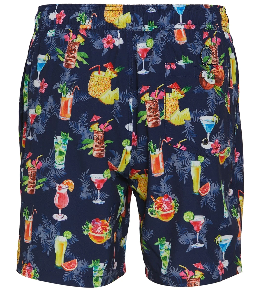 Men's 17" Fiesta Printed Swim Trunks 2 Men's 17" Fiesta Printed Swim Trunks - Image 2