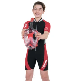 Kids 2.5mm Short Sleeve Ciao -Swimming Shops 7456266223784 blackred 5a