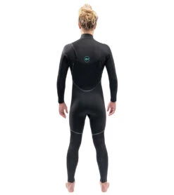 Dakine Men's 4/3mm Mission Chest Zip Fullsuit Wetsuit -Swimming Shops 7463580893352 black 3a