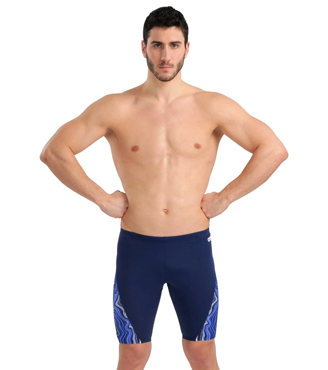 Arena Men's Marbled Jammer Swimsuit 1 Arena Men's Marbled Jammer Swimsuit