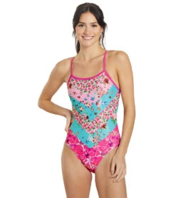 Sporti X Emma Weyant Patchwork Micro Back One Piece Swimsuit -Swimming Shops 7474625839272 patchwork 6a