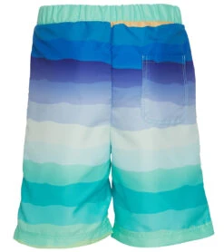 Boys' Sketch Sunset Swim Trunks (Little Kid, Big Kid) -Swimming Shops 7484313731240 green 2a
