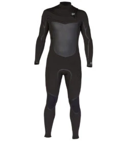 Billabong Men's 4/3mm Absolute Plus Chest Zip Fullsuit Wetsuit -Swimming Shops 7492489871528 black 3a