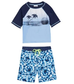 Boys' Surfer Dude Short Sleeve Rashguard Set (Baby, Toddler)