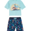 Boys' Dino Sunset Short Sleeve Rashguard Set (Baby, Toddler)