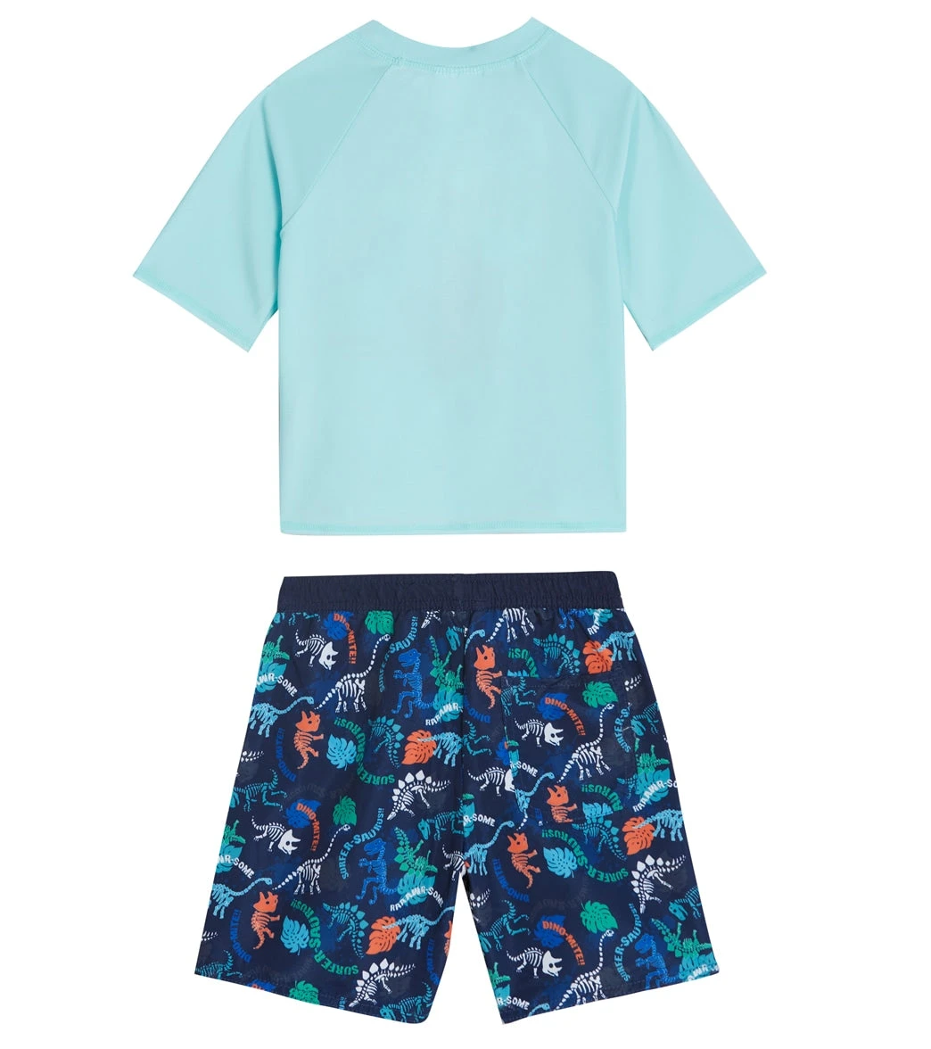 Boys' Dino Sunset Short Sleeve Rashguard Set (Baby, Toddler) 2 Boys' Dino Sunset Short Sleeve Rashguard Set (Baby, Toddler) - Image 2