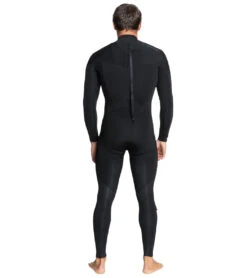 Quiksilver Men's 4/3mm Everyday Sessions Back Zip Fullsuit Wetsuit -Swimming Shops 7499287068840 black 3a