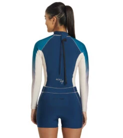 Women's 1.5mm Roxy Rise Qlock Long Sleeve Springsuit Wetsuit 6 Women's 1.5mm Roxy Rise Qlock Long Sleeve Springsuit Wetsuit -Swimming Shops 7499383734440 iodineblue 3a
