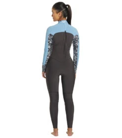 Roxy Women's 4/3mm Swell Series Back Zip Fullsuit Wetsuit -Swimming Shops 7499384619176 jetboyblue 3a