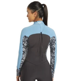 Roxy Women's 4/3mm Swell Series Back Zip Fullsuit Wetsuit -Swimming Shops 7499384619176 jetboyblue 5a