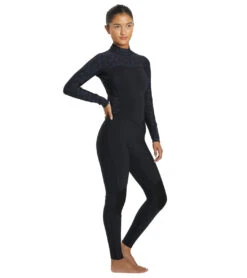 Roxy Women's 3/2mm Swell Series GBS Back Zip Fullsuit Wetsuit -Swimming Shops 7499384946856 black 3a