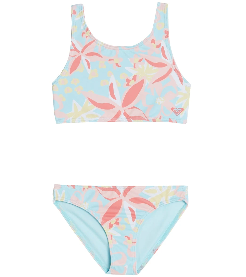 Roxy Girls' Holiday Flower Two Piece Bikini Set (Toddler, Little Kid) 1 Roxy Girls' Holiday Flower Two Piece Bikini Set (Toddler, Little Kid)