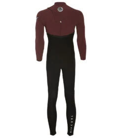 Rip Curl Men's 3/2mm E-Bomb Long Sleeve Chest Zip Fullsuit Wetsuit -Swimming Shops 7510130327720 maroon 2a
