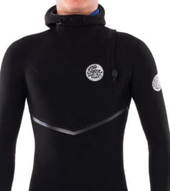 Rip Curl Men's 4/3mm E-Bomb Long Sleeve Zip Free Hooded Fullsuit Wetsuit -Swimming Shops 7510130491560 black 5a