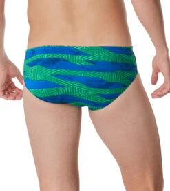 Speedo Men's Contort Stripes Brief Swimsuit -Swimming Shops 7510240100520 bluegreen 3a