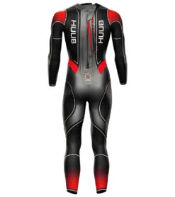 Huub Men's Aegis X Tri Wetsuit -Swimming Shops 7522245542056 blackred 3a