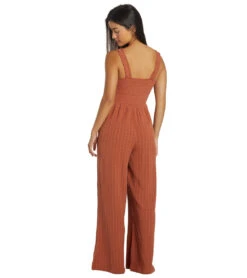 Roxy Women's Adventure Bound Jumpsuit -Swimming Shops 7522752790696 bakedclay 3a