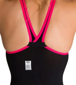 Arena Women's Powerskin R-evo+ Open Water Closed Back Tech Suit Swimsuit -Swimming Shops 7529997107368 blackfluoyellow 5a