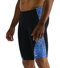 TYR Men's Atolla Blade Jammer Swimsuit -Swimming Shops 7539503399080 blue 4a