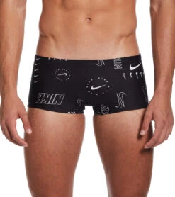 Nike Men's HydraStrong Multi Print Square Leg Swimsuit