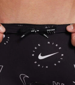 Nike Men's HydraStrong Multi Print Square Leg Swimsuit -Swimming Shops 7547163279528 black 5a