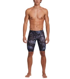 Nike Men's HydraStrong Multi Print Jammer Swimsuit -Swimming Shops 7547163377832 irongrey 4a