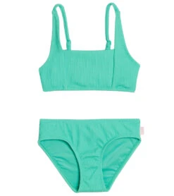 Seafolly Girls' Essential Square Neck Two Piece Bikini Set (Big Kid)