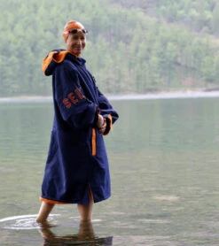 Selkie Recycled Parka Change Robe -Swimming Shops 7550136123560 navy 13a