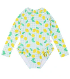 Seafolly Girls' Lisbon Long Sleeve One Piece Swimsuit (Baby, Toddler, Little Kid)