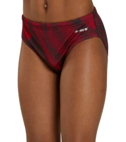 HydroLast Sonar Waves Swim Brief Swimsuit Youth (22 - 28) -Swimming Shops 7595544969384 red 5a