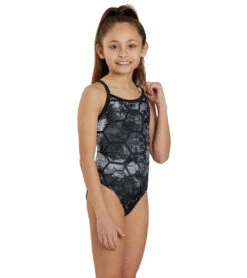 Fenced In Thin Strap One Piece Swimsuit Youth (22 - 28) 6 Fenced In Thin Strap One Piece Swimsuit Youth (22 - 28) -Swimming Shops 7595583602856 black 3a