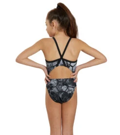 Fenced In Thin Strap One Piece Swimsuit Youth (22 - 28) 7 Fenced In Thin Strap One Piece Swimsuit Youth (22 - 28) -Swimming Shops 7595583602856 black 4a