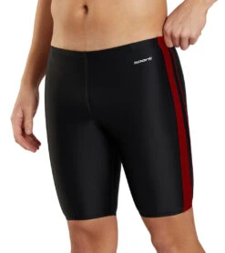 Piped Splice Swim Jammer Swimsuit 14 Piped Splice Swim Jammer Swimsuit -Swimming Shops 7595831328936 blackmaroon 5a