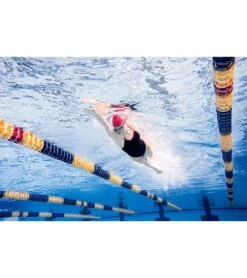 HydroLast Piped Thin Strap One Piece Swimsuit -Swimming Shops 7595852628136 blackmaroon 6a