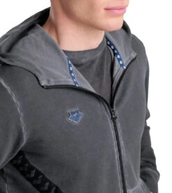 Arena Unisex Icons Front Hooded Zip Jacket -Swimming Shops 7596258853032 delaveblackwhite 5a