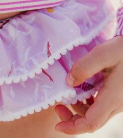 Girls' Diving Diva Long Sleeve Two Piece Rashguard Set (Baby, Toddler, Little Kid) -Swimming Shops 7601446420648 pink 3a