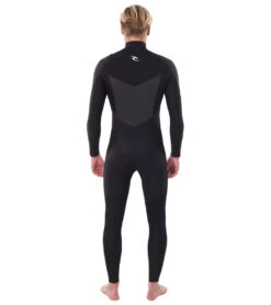 Rip Curl Men's 4/3MM Dawn Patrol Chest Zip Fullsuit Wetsuit -Swimming Shops 7628056232104 black 3a