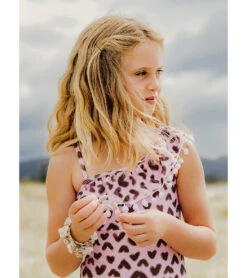 Girls' Wild Love One Shoulder One Piece Swimsuit (Toddler, Little Kid, Big Kid) -Swimming Shops 7631512699048 pink 5a