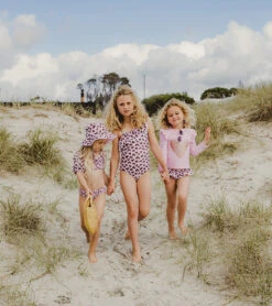 Girls' Wild Love One Shoulder One Piece Swimsuit (Toddler, Little Kid, Big Kid) -Swimming Shops 7631512699048 pink 8a