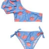 Girls' Beach Bloom One Shoulder Two Piece Bikini Set (Big Kid)